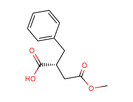 Molecular Structure of 36092-43-0 (Butanedioic acid, (phenylmethyl)-, 4-methyl ester, (R)-)