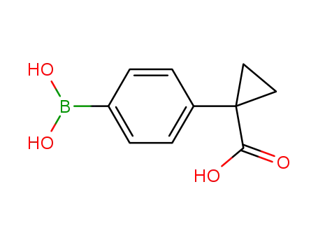 Molecular Structure of 1159489-46-9 (4-(1'-CARBOXYL-CYCLOPROPYL)PHENYLBORONIC ACID)