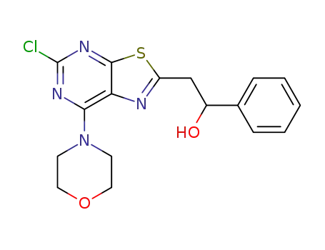 2-(5-chloro-7-morpholin-4-yl-thiazolo[5,4-d]pyrimidin-2-yl)-1-phenyl-ethanol
