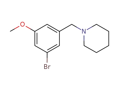 1-(3-bromo-5-methoxybenzyl)piperidine