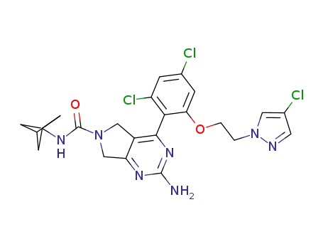 2-amino-4-{2,4-dichloro-6-[2-(4-chloropyrazol-1-yl)ethoxy]phenyl}-5,7-dihydropyrrolo[3,4-d]pyrimidine-6-carboxylic acid bicyclo[1.1.1]pent-1-ylamide