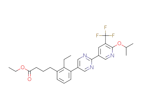 ethyl 4-(2-ethyl-3-{2-[6-[(1-methylethyl)oxy]-5-(trifluoromethyl)-3-pyridinyl]-5-pyrimidinyl}phenyl)butanoate