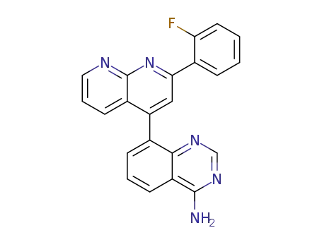 8-[2-(2-fluoro-phenyl)-[1,8]naphthyridin-4-yl]-quinazolin-4-ylamine