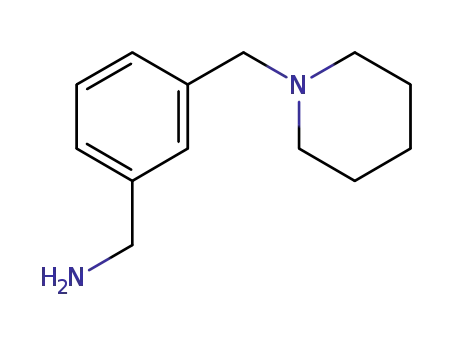 Molecular Structure of 91271-80-6 (3-PIPERIDIN-1-YLMETHYL-BENZYLAMINE)