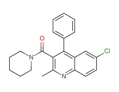 (6-chloro-2-methyl-4-phenyl-3-quinolyl)(piperidino)methanone