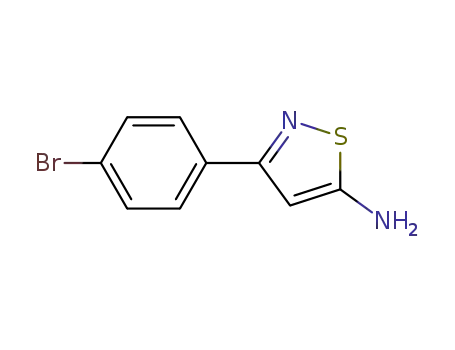 Molecular Structure of 96018-51-8 (5-Isothiazolamine, 3-(4-bromophenyl)-)