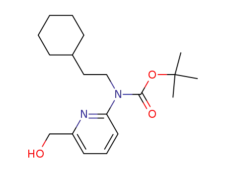 tert-butyl (2-cyclohexylethyl)[6-(hydroxymethyl)pyridin-2-yl]carbamate