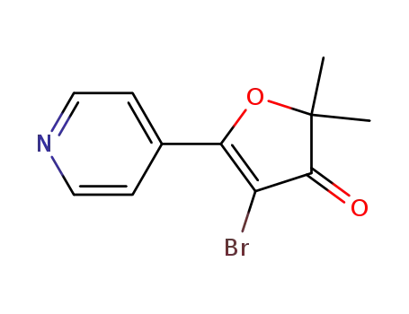 4-bromo-2,2-dimethyl-5-(pyridin-4-yl)furan-3(2H)-one