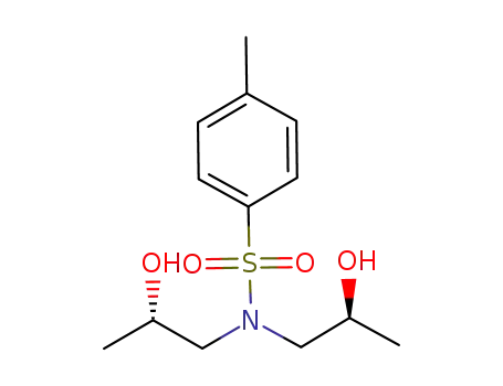 Molecular Structure of 83846-81-5 (N,N-bis(2-hydroxypropyl)-p-toluenesulphonamide)