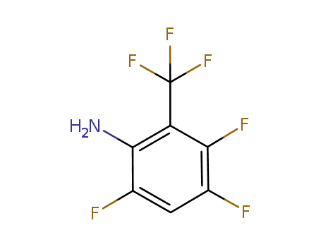Molecular Structure of 677026-56-1 (Benzenamine, 3,4,6-trifluoro-2-(trifluoromethyl)-)