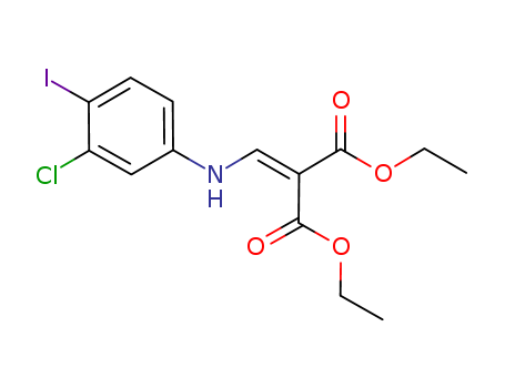 diethyl 2-((3-chloro-4-iodophenylamino)methylene)malonate