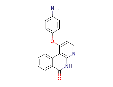 Molecular Structure of 1186375-59-6 (1-(4-amino-phenoxy)-5H-benzo[c][1,8]naphthyridin-6-one)