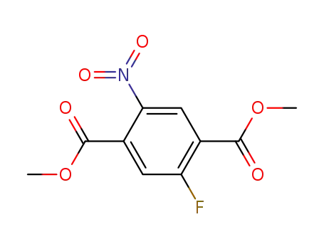 Molecular Structure of 5292-48-8 (1,4-Benzenedicarboxylic acid, 2-fluoro-5-nitro-, dimethyl ester)