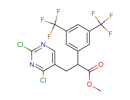 2-(3,5-Bis-trifluoromethyl-phenyl)-3-(2,4-dichloro-pyrimidin-5-yl)-propionic acid methyl ester