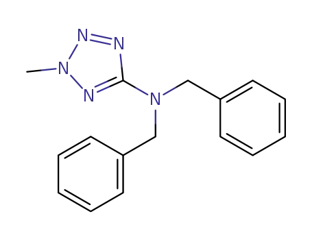Molecular Structure of 949089-83-2 (N,N-dibenzyl-2-methyl-2H-tetrazol-5-amine)