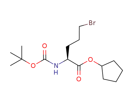 (S)-5-bromo-2-tert-butoxycarbonylamino-pentanoic acid cyclopentyl ester