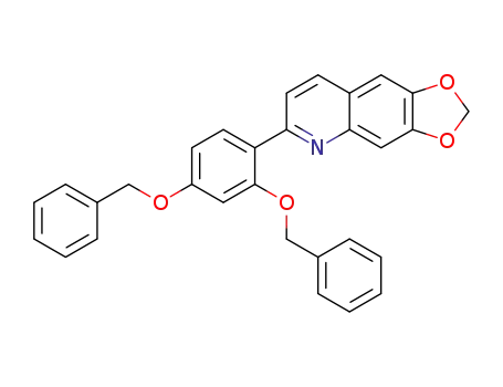 1,3-Dioxolo[4,5-g]quinoline, 6-[2,4-bis(phenylmethoxy)phenyl]-