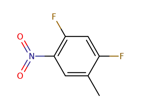 Molecular Structure of 179011-38-2 (2,4-Difluoro-5-nitrotoluene)