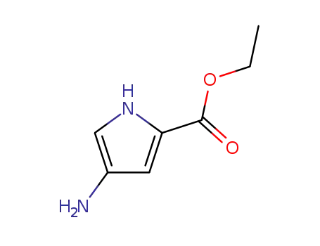 Molecular Structure of 67318-12-1 (4-AMINO-1H-PYRROLE-2-CARBOXYLIC ACID ETHYL ESTER)