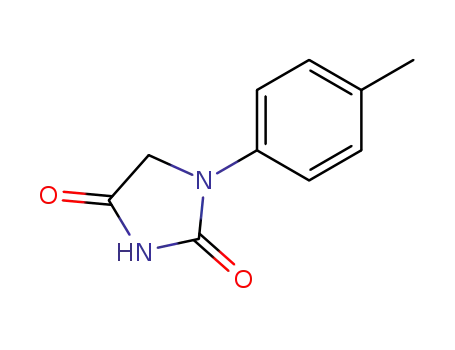 Molecular Structure of 32549-31-8 (2,4-Imidazolidinedione, 1-(4-methylphenyl)-)