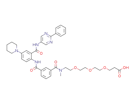 C<sub>40</sub>H<sub>46</sub>N<sub>6</sub>O<sub>8</sub>