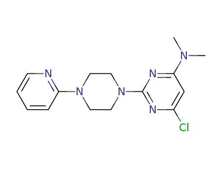 4-Pyrimidinamine,
6-chloro-N,N-dimethyl-2-[4-(2-pyridinyl)-1-piperazinyl]-