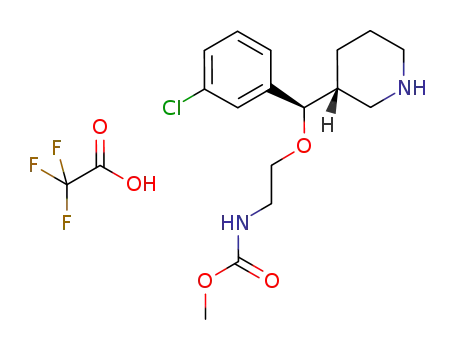 메틸 2-((R)-(3-클로로페닐)((R)-피페리딘-3-일)메톡시)에틸카르바메이트(2,2,2-트리플루오로아세테이트)