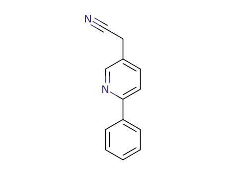 Molecular Structure of 1204809-96-0 (2-(6-Phenylpyridin-3-yl)acetonitrile)
