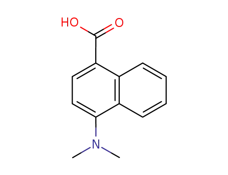 Molecular Structure of 78062-03-0 (4-DIMETHYLAMINONAPHTHALENE-1-CARBOXYLIC ACID)