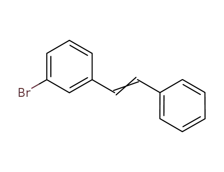 Molecular Structure of 70626-28-7 (Benzene, 1-bromo-3-(2-phenylethenyl)-)