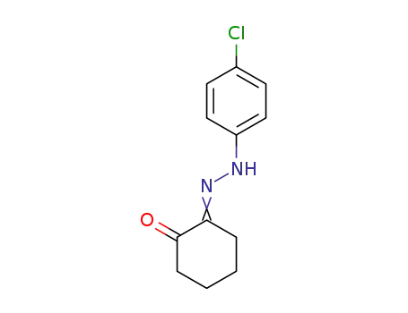 Molecular Structure of 14192-45-1 (1,2-CYCLOHEXANEDIONE, MONO[(4-CHLOROPHENYL)HYDRAZONE])