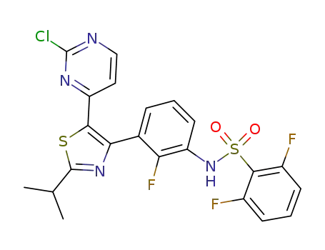 N-{3-[5-(2-chloro-4-pyrimidinyl)-2-(1-methylethyl)-1,3-thiazol-4-yl]-2-fluorophenyl}-2,6-difluorobenzenesulfonamide