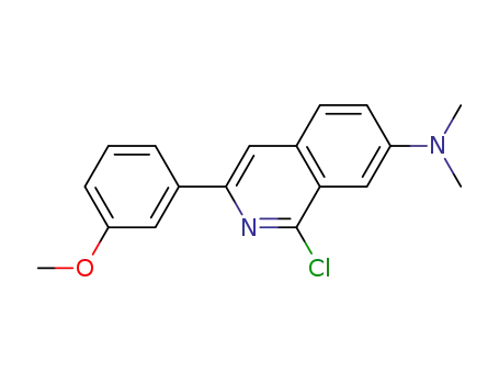 7- 이소 퀴 놀리나 마인, 1- 클로로 -3- (3- 메 톡시 페닐) -N, N- 디메틸-