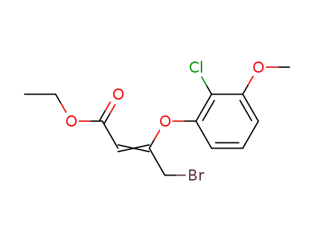 4-bromo-3-(2-chloro-3-methoxy-phenoxy)-but-2-enoic acid ethyl ester