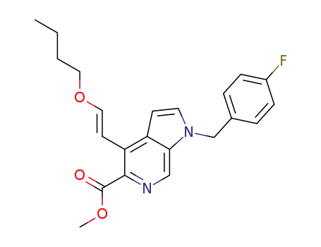 methyl 4-[(E)-2-butoxyvinyl]-1-(4-fluorobenzyl)-1H-pyrrolo[2,3-c]pyridine-5-carboxylate