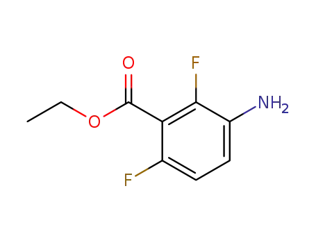 Molecular Structure of 269072-20-0 (Benzoic acid, 3-amino-2,6-difluoro-, ethyl ester (9CI))