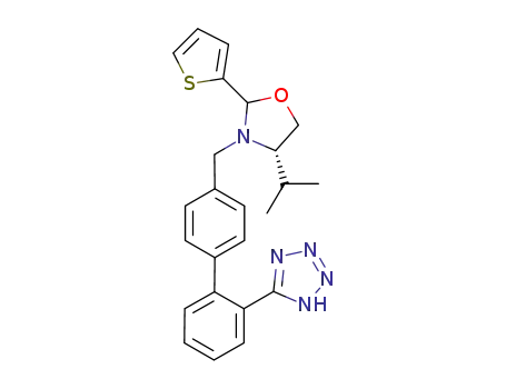(4S)-3-[2'-(1H-tetrazol-5-yl)-biphenyl-4-ylmethyl]-4-isopropyl-2-(2-thienyl)-1,3-oxazolidine