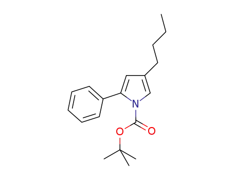 Molecular Structure of 1128264-45-8 (tert-butyl 4-n-butyl-2-phenyl-1H-pyrrole-1-carboxylate)