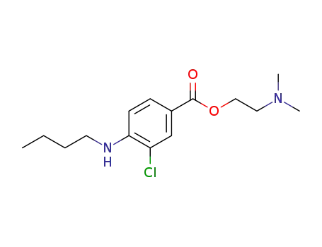 Molecular Structure of 1344028-77-8 (2-(dimethylamino)ethyl 4-(butylamino)-3-chlorobenzoate)