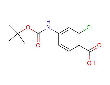 Molecular Structure of 232275-73-9 (N-BOC-4-AMINO-2-CHLOROBENZOIC ACID)