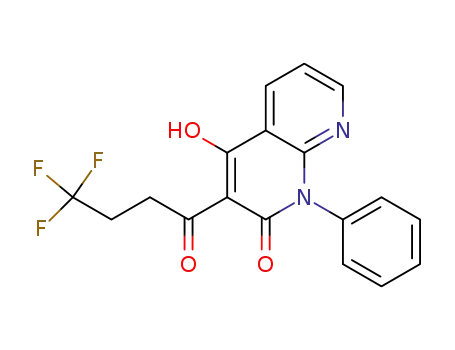 1,8-Naphthyridin-2(1H)-one,
4-hydroxy-1-phenyl-3-(4,4,4-trifluoro-1-oxobutyl)-