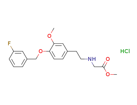 [2-[4-(3-fluoro-benzyloxy)-3-methoxy-phenyl]-ethylamino]-acetic acid methyl ester hydrochloride