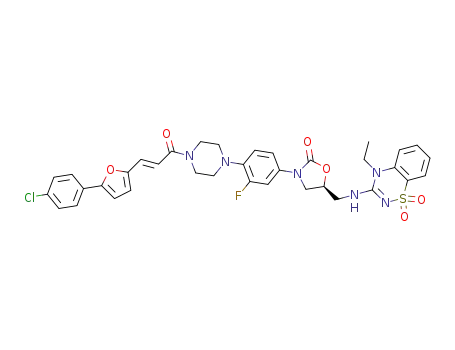 C<sub>36</sub>H<sub>34</sub>ClFN<sub>6</sub>O<sub>6</sub>S