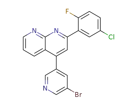 4-(5-bromo-pyridin-3-yl)-2-(5-chloro-2-fluoro-phenyl)-[1,8]naphthyridine