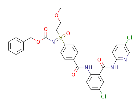2-(4-(N-benzyloxycarbonyl-2-methoxyethylsulfonimidoyl)benzamido)-5-chloro-N-(5-chloropyridin-2-yl)benzamide