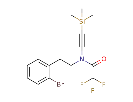 N-(2-bromophenethyl)-2,2,2-trifluoro-N-(2-(trimethylsilyl)ethynyl) acetamide