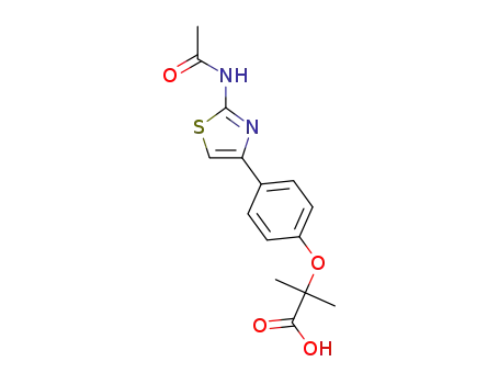 2-(4-(2-acetamidothiazol-4-yl)phenoxy)-2-methylpropanoic acid
