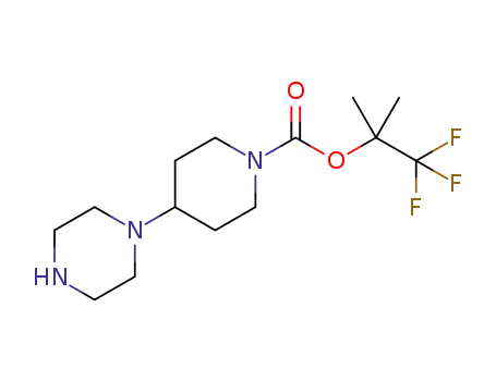 1,1,1-trifluoro-2-methylpropan-2-yl 4-(piperazin-1-yl)piperidine-1-carboxylate
