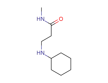 Molecular Structure of 297734-22-6 (3-(CYCLOHEXYLAMINO)-N-METHYLPROPANAMIDE)