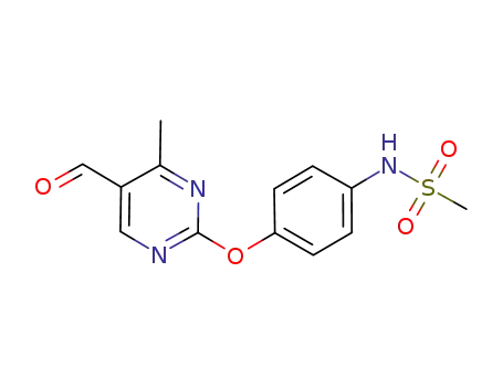 N-{4-[(5-formyl-4-methyl-2-pyrimidinyl)oxy]phenyl}methanesulfonamide